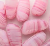 Pink/Purple Czech Glass Pressed Beads ~ By Colour