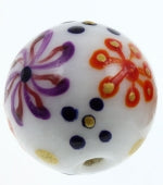Large Round Handpainted Beads