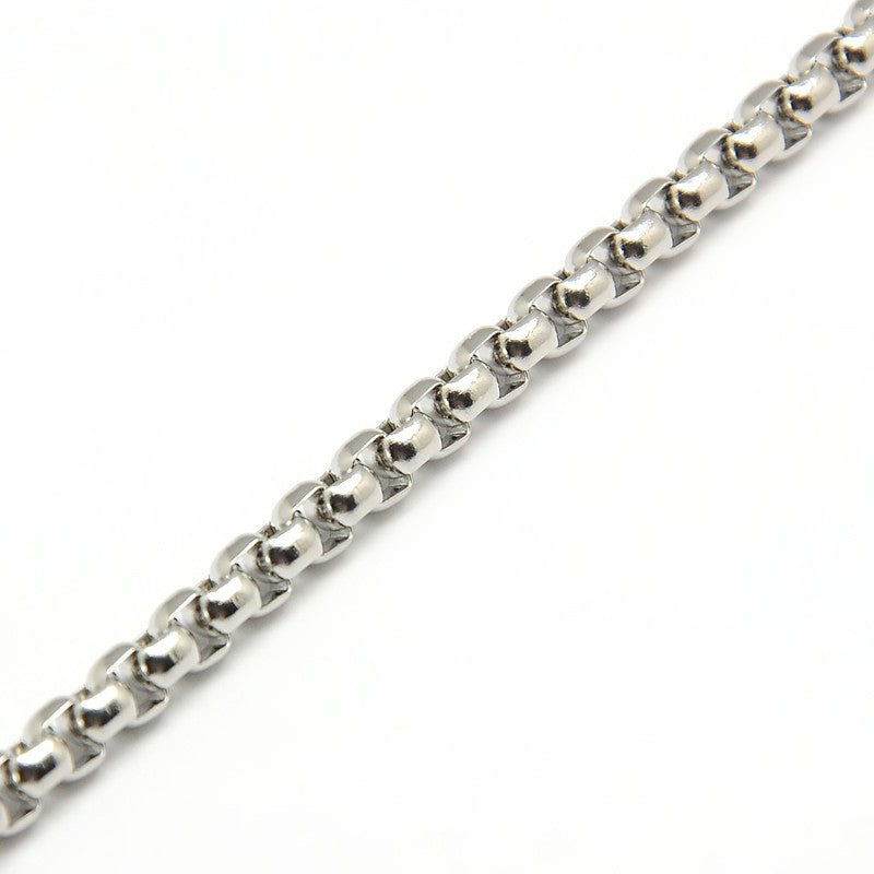 3mm Stainless Steel Venetian Box Chain ~ Ready-to-Wear ~ 24"