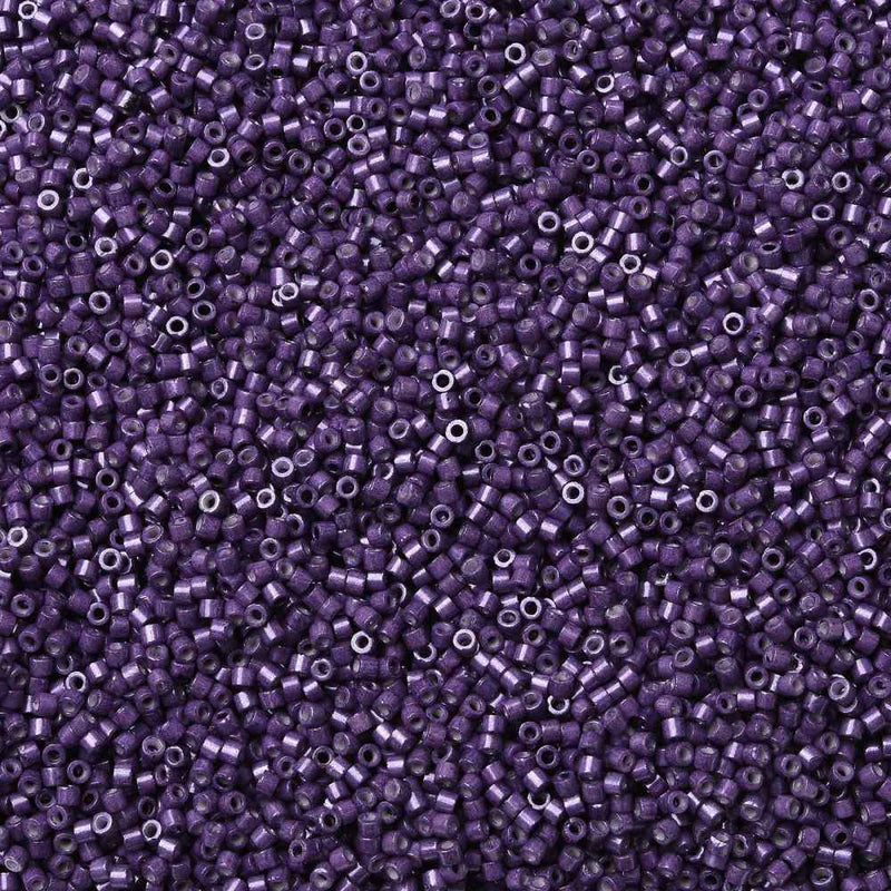 2x1.5mm Cylinder Seed Beads ~ Opaque Lustred Indigo ~ 5g
