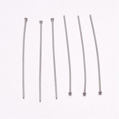 50 x Stainless Steel Head Pins ~ 50mm long