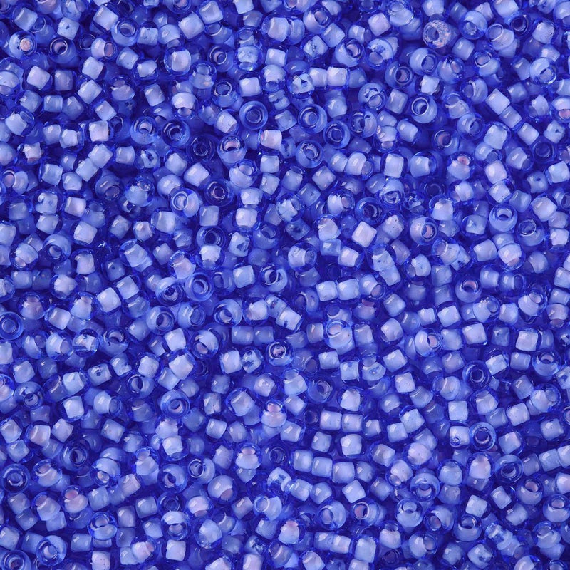 FGB Inside Colours Seed Beads ~ Size 11/0 ~ Cornflower Blue ~ 20 grams