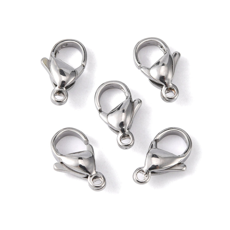 12mm Stainless Steel Lobster Clasp