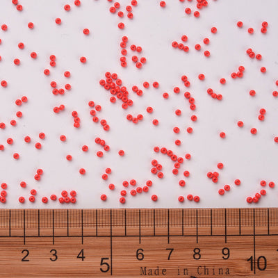 FGB Seed Beads ~ Size 11/0 ~ Opaque Light Red Coral ~ 20 grams