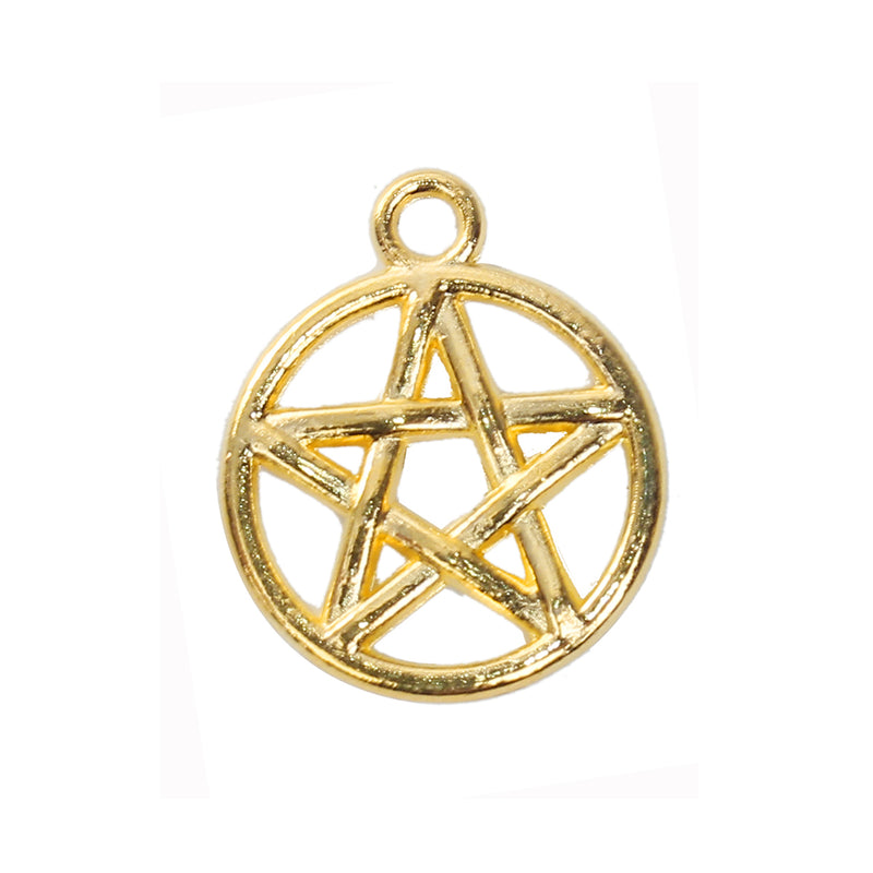 20x17mm Gold Plated Pentacle Charm ~ Buy One Get One Free!