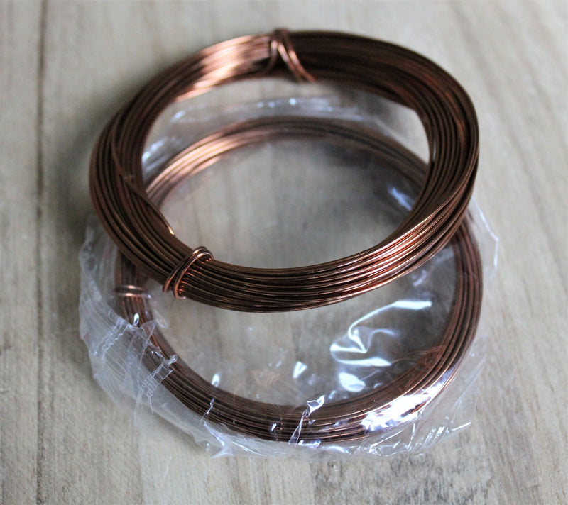 1mm Aluminium Craft Wire ~ 10 Metres ~ Dark Copper Colour