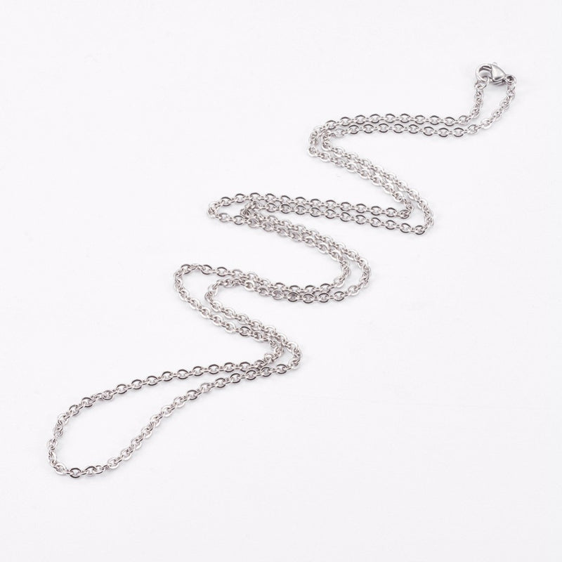 1 x Stainless Steel Cable Chain ~ Ready-to-Wear ~ 24.2"