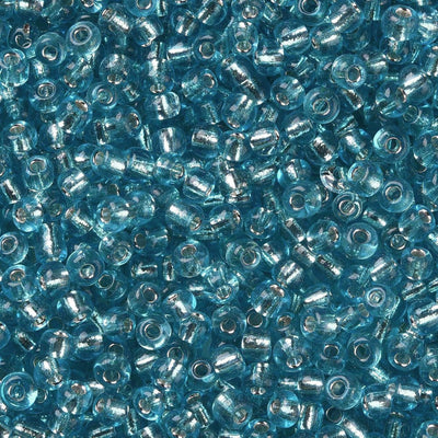2mm Seed Beads ~ 20g ~ Silver Lined Light Sky Blue