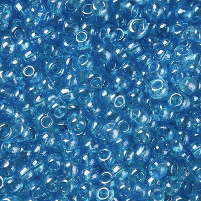 3mm Seed Beads ~ 20g ~ Lustred Light Blue