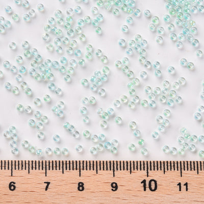 FGB Seed Beads ~ Size 11/0 ~ Inside Colours Milky Kiwi AB ~ 20 grams