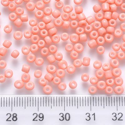 3mm Seed Beads ~ 20g ~ Opaque Peach