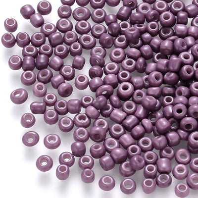 3mm Seed Beads ~ 20g ~ Opaque Dusty Purple