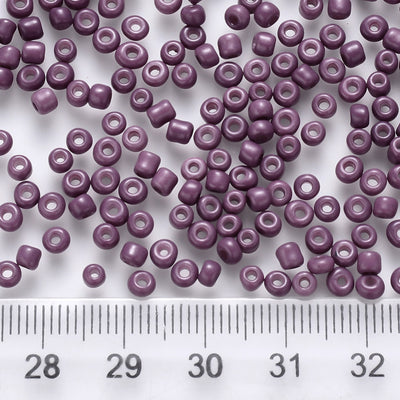 3mm Seed Beads ~ 20g ~ Opaque Dusty Purple