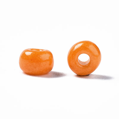 4mm Seed Beads ~ 20g ~ Opaque Orange