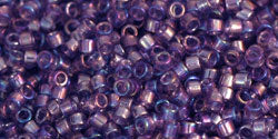 TOHO Cylinder Beads 11/0 ~ 5g ~ Transparent-Rainbow Sugar Plum