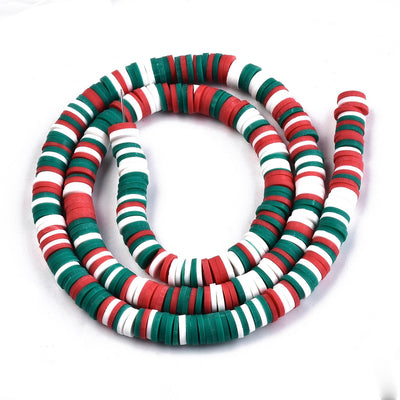 The Bead Store 6mm Polymer Clay Beads Christmas Mix