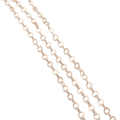 The Bead Store1 Metre of Rose Gold Plated Chain 5x3mm