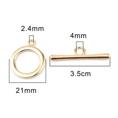 The Bead Store25mm Large 16K Gold Plated Toggle Clasp