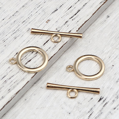 The Bead Store25mm Large 16K Gold Plated Toggle Clasp