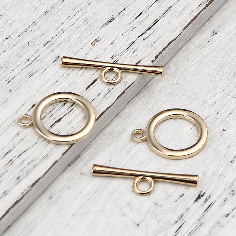The Bead Store25mm Large 16K Gold Plated Toggle Clasp