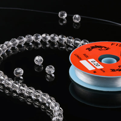 The Bead Store 0.2mm Transparent Fishing Line Nylon Wire / Monofilament 100 Metres Reel