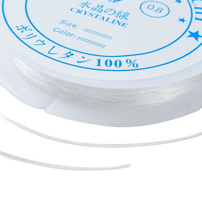 The Bead Store 0.8mm Strong and Stretchy Clear Elastic Thread ~ approx. 7.5m/spool