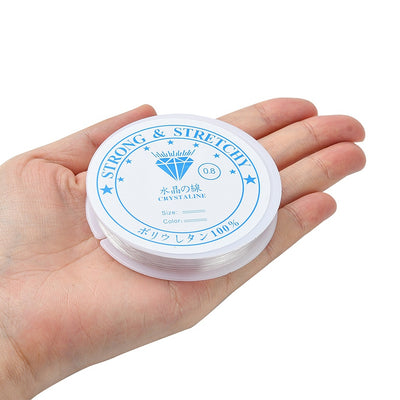 The Bead Store 0.8mm Strong and Stretchy Clear Elastic Thread ~ approx. 7.5m/spool