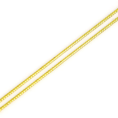 The Bead Store 1.5mm PVC Braided Cord ~ Gold ~ 1 Metre 