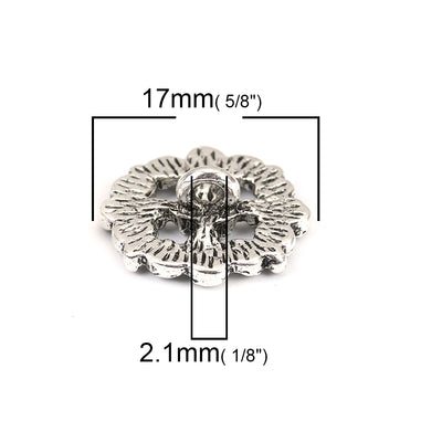 The Bead Store 17mm Antique Silver Plated Celtic Knot Button