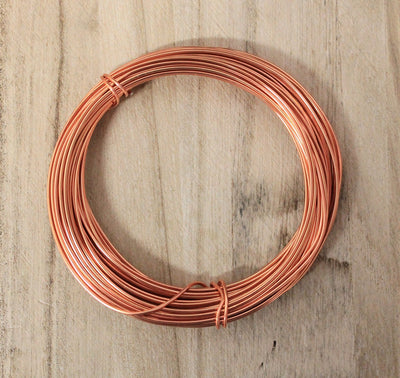 The Bead Store 1mm Aluminium Craft Wire 10 Metres Red Copper Colour