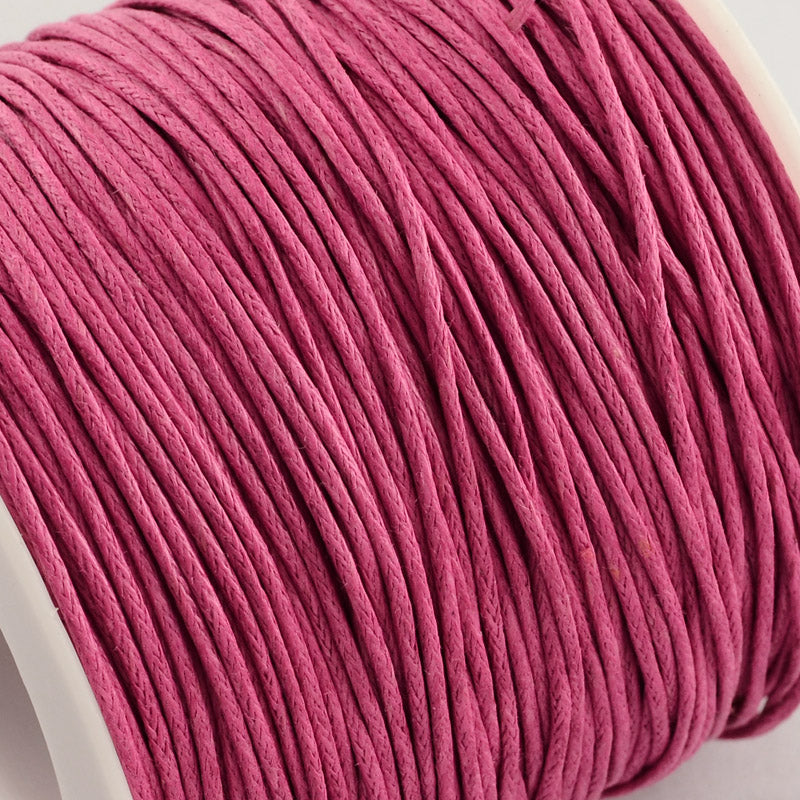 The Bead Store 1mm Camellia Waxed Cotton Cord 1 Metre