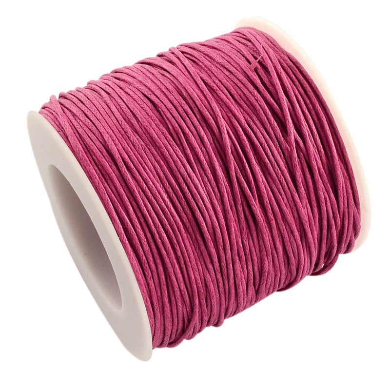 The Bead Store 1mm Camellia Waxed Cotton Cord 1 Metre