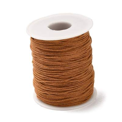 The Bead Store 1mm Light Copper Waxed Cotton Cord 1 Metre