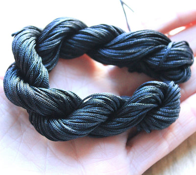 The Bead Store 1mm Nylon Cord Black 22 Metres