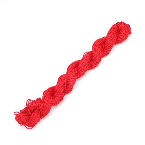 The Bead Store 1mm Nylon Cord Red 22 Metres