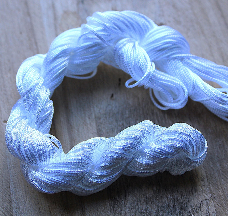 The Bead Store 1mm Nylon Cord White 22 Metres