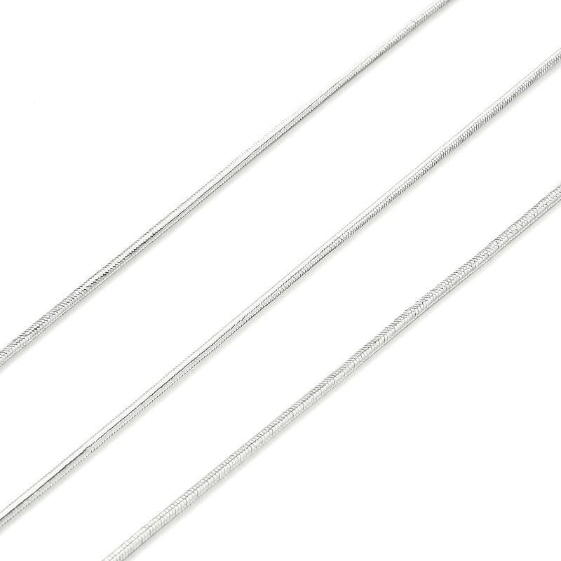 The Bead Store 1mm Polyester Elastic Cord Metallic Silver 1 Metre