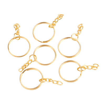 The Bead Store 25mm Gold Plated Split Key Rings ~ Pack of 2