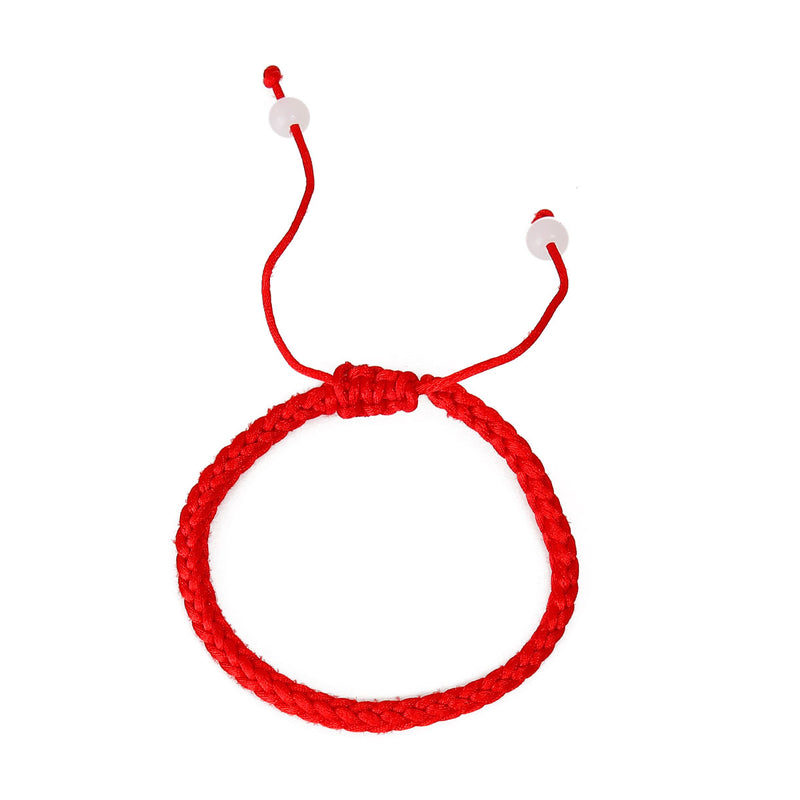 The Bead Store 27cm Red Braided Friendship Bracelet
