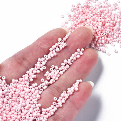 The Bead Store 2mm Seed Beads ~ 20g ~ Opaque Lustred Pink 