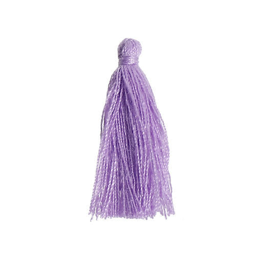 The Bead Store 30mm Handmade Polyester Tassel ~ Purple ~ Pack of 5