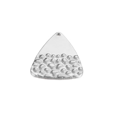 The Bead Store 30x18mm Stainless Steel Triangle Shape Pendant 