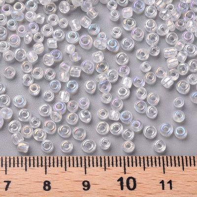  The Bead Store 3mm Glass Seed Beads ~ Crystal AB ~ 20g
