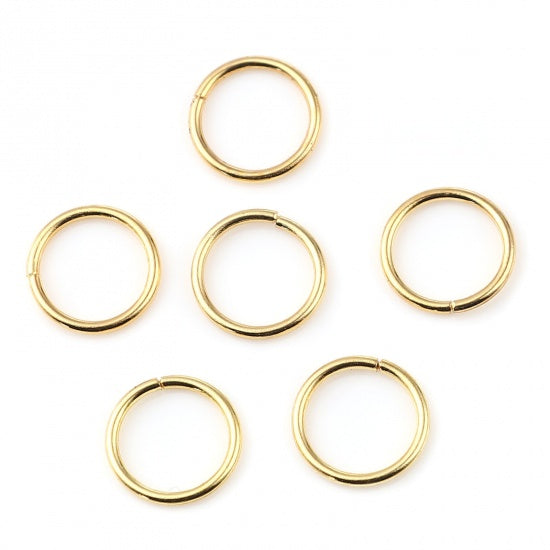 The Bead Store 3mm Gold Plated Jump Rings ~ Pack of 200