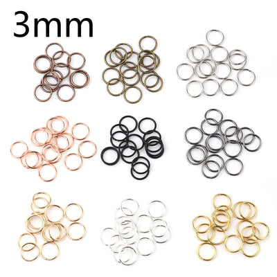 The Bead Store 3mm Mixed Colour Jump Rings ~ Pack of 200 