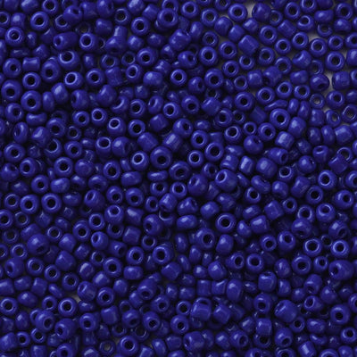 The Bead Store 3mm Seed Beads ~ 20g ~ Opaque Blue