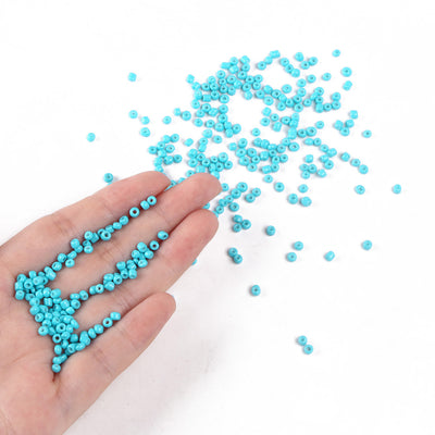 The Bead Store 3mm Seed Beads ~ 20g ~ Opaque Dark Turquoise