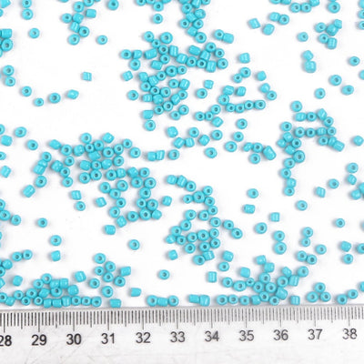 The Bead Store 3mm Seed Beads ~ 20g ~ Opaque Dark Turquoise