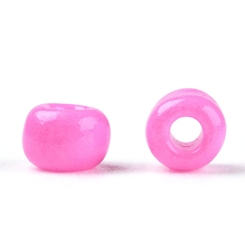 The Bead Store 3mm Seed Beads ~ 20g ~ Opaque Hot Pink 