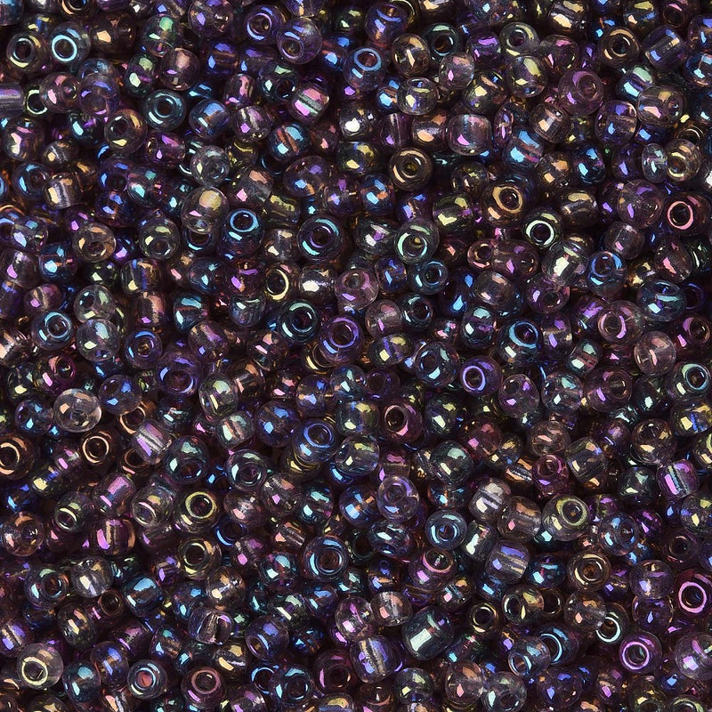 The Bead Store 3mm Seed Beads ~ 20g Rainbow Amethyst
